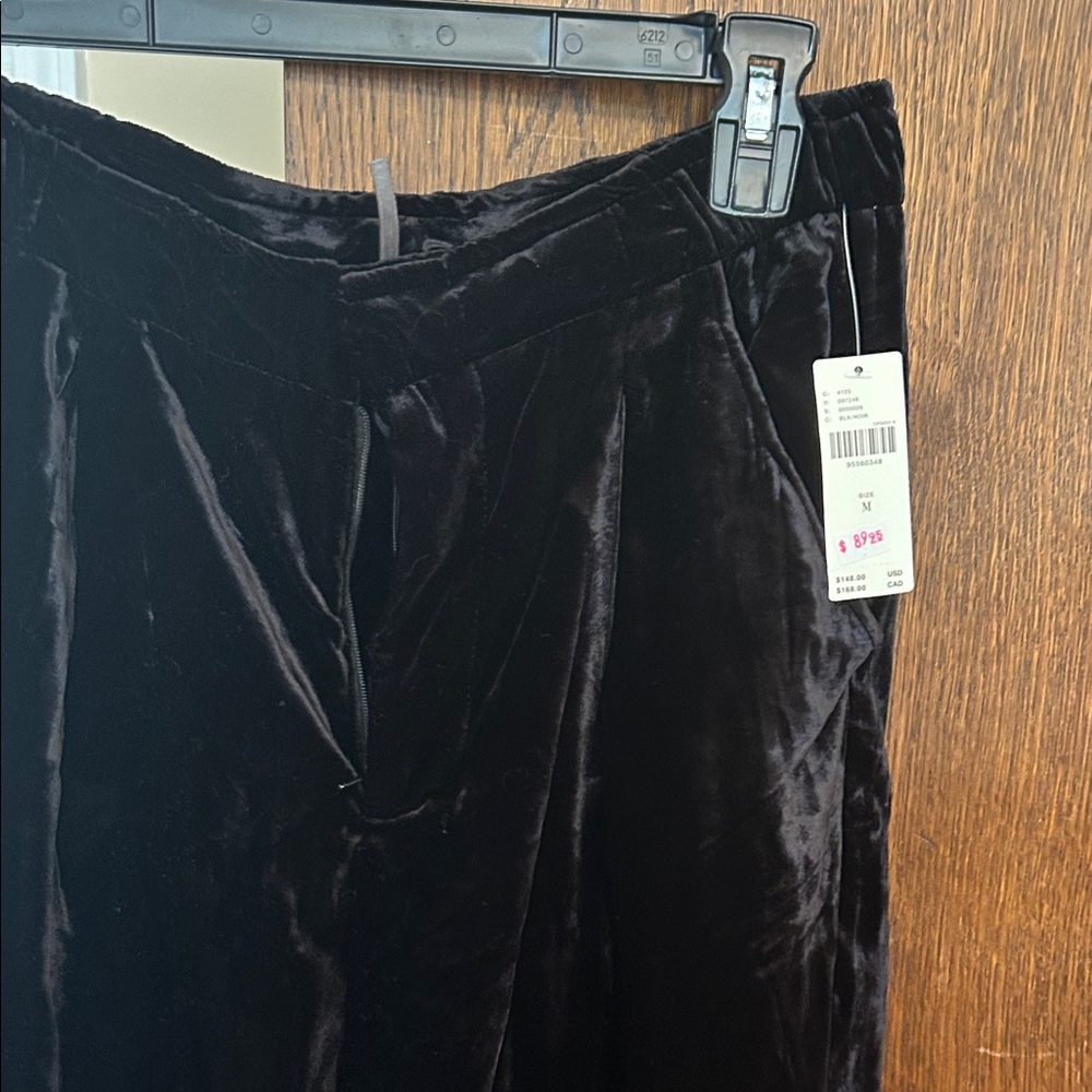 Anthropologie Dark Velvet Trousers